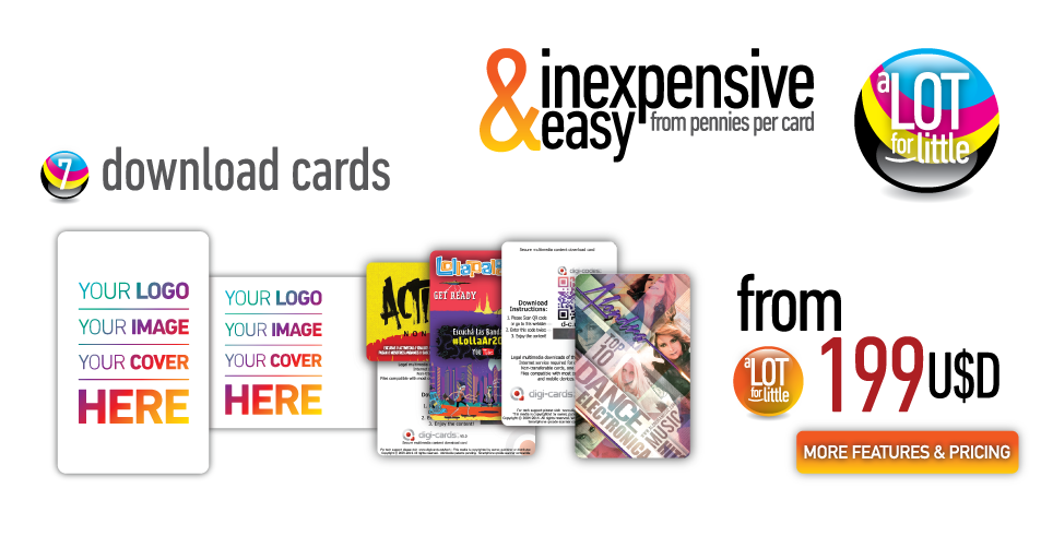 Download cards - from U$S199